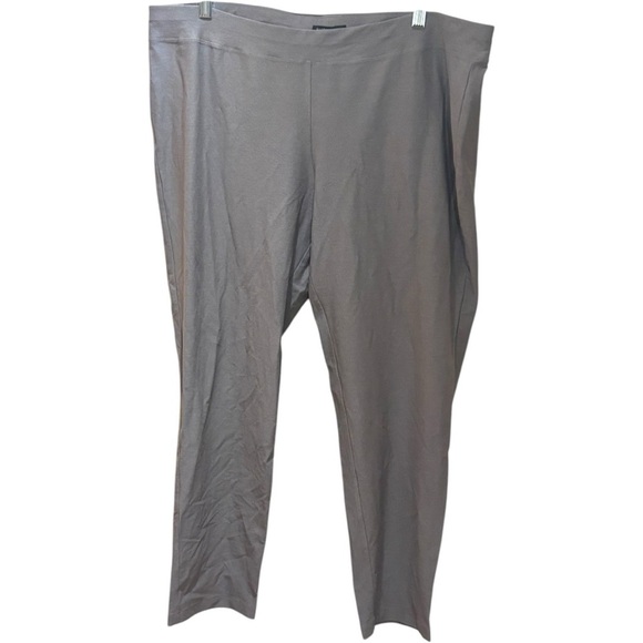 NWT Eileen Fisher Smoke Stretch Crepe Slim Ankle Pants in Size XL - Picture 3 of 4